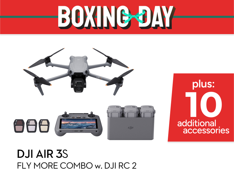 DJI Air 3S Boxing Day Combo w. DJI RC 2